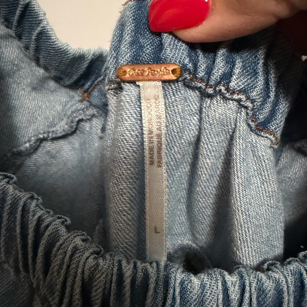 Free People Blue Long Sleeve Dress - Picture 2 of 2